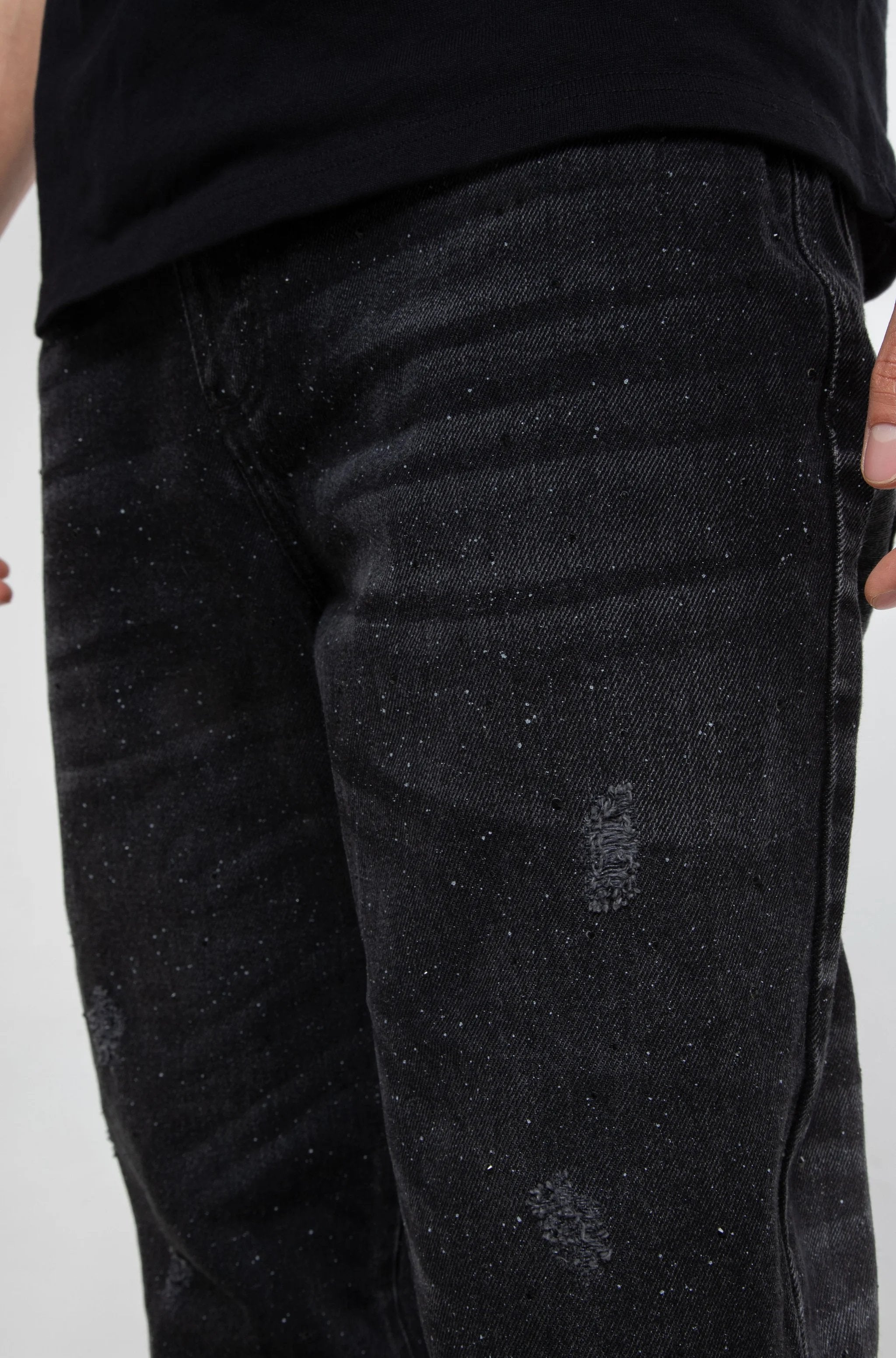 Imagen 4 de jeans regular brillo nocturne