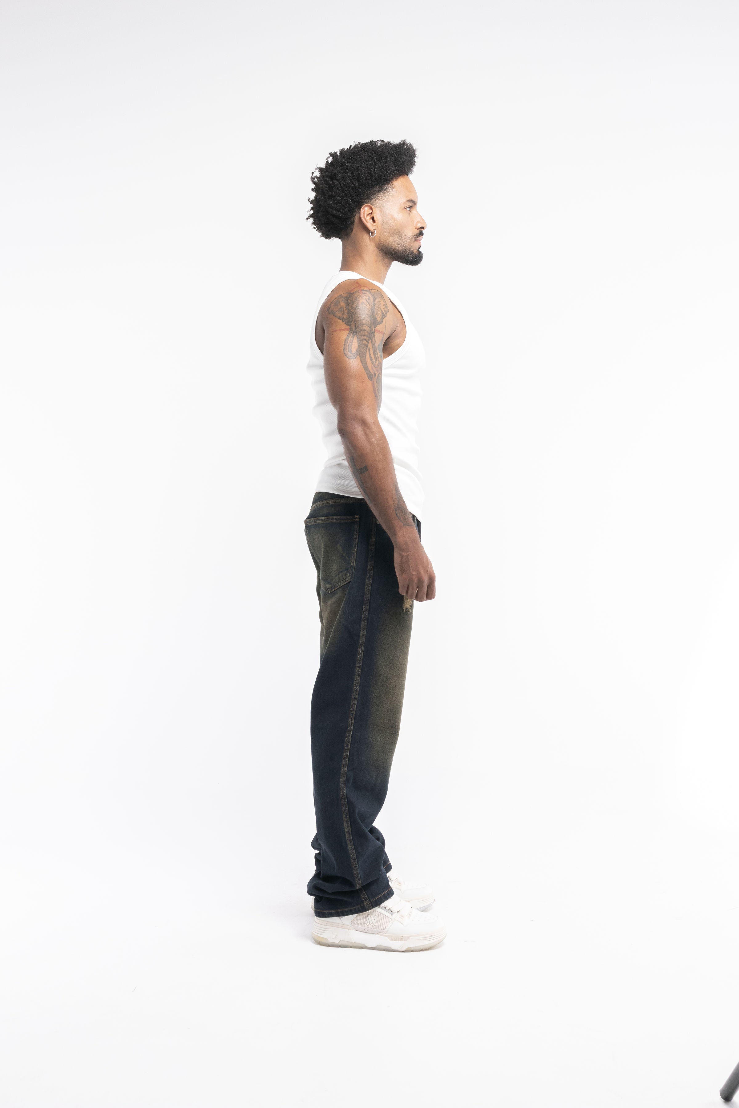 Jeans Dirty Musgo