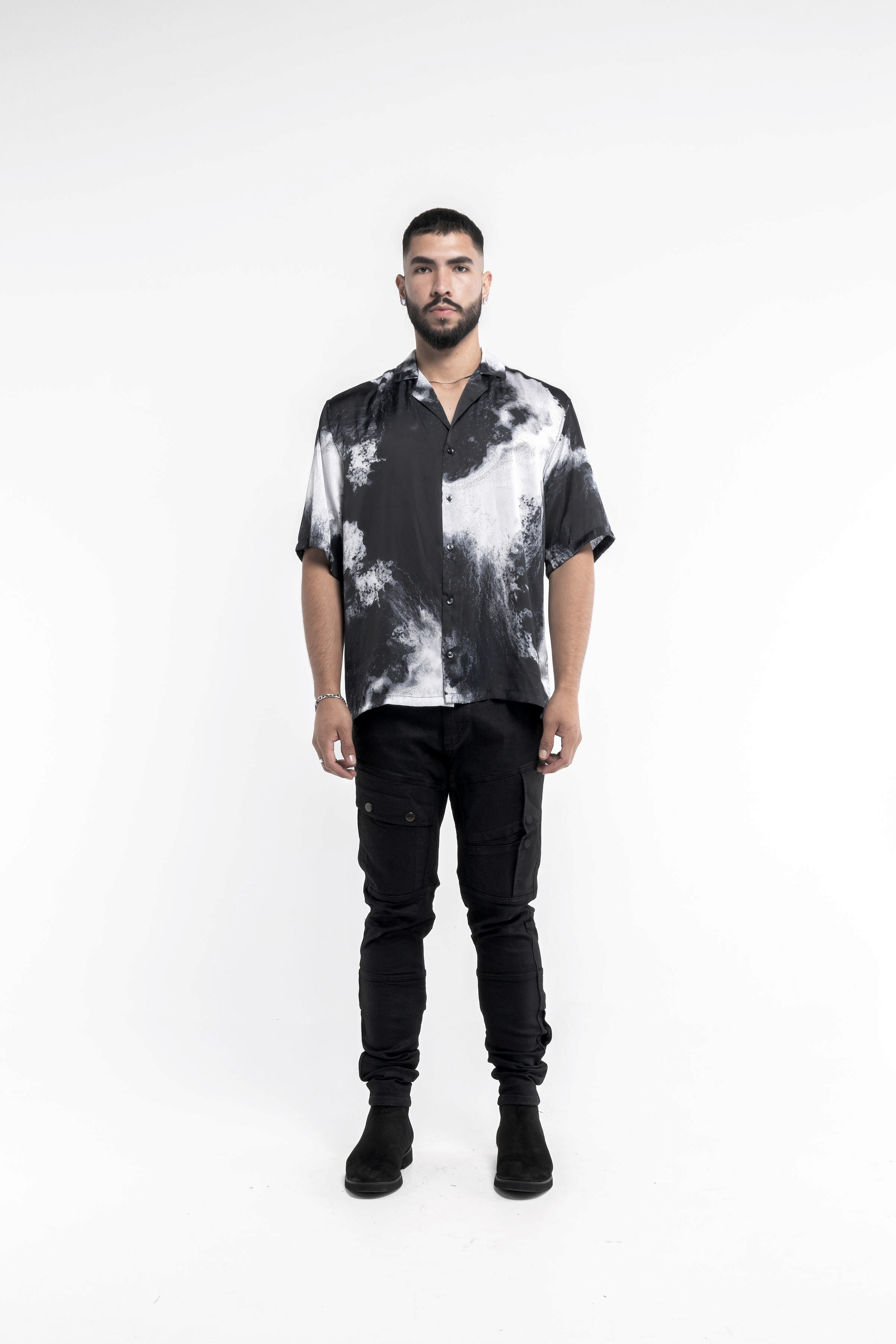 Camisa Satin Nebulosa