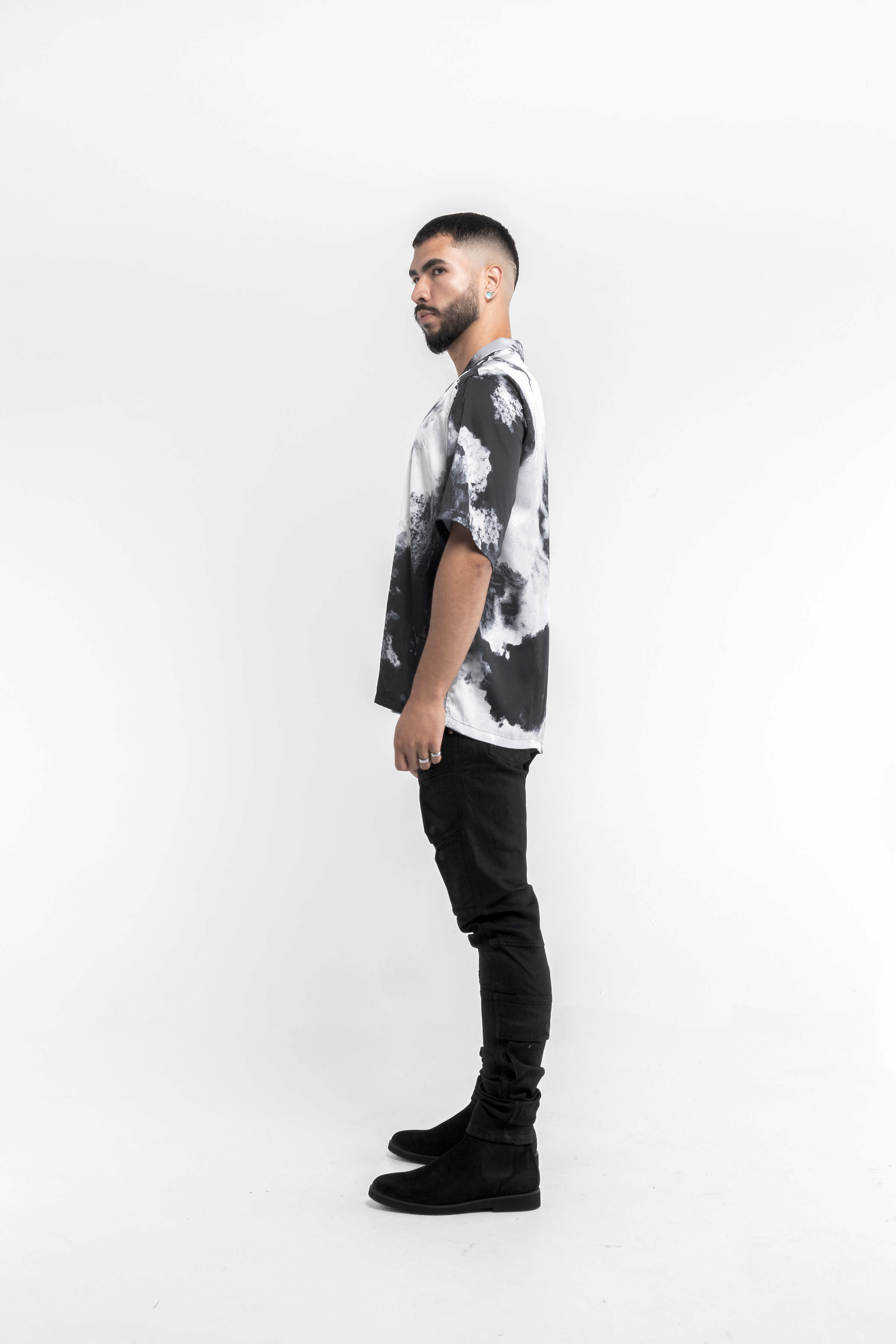 Camisa Satin Nebulosa