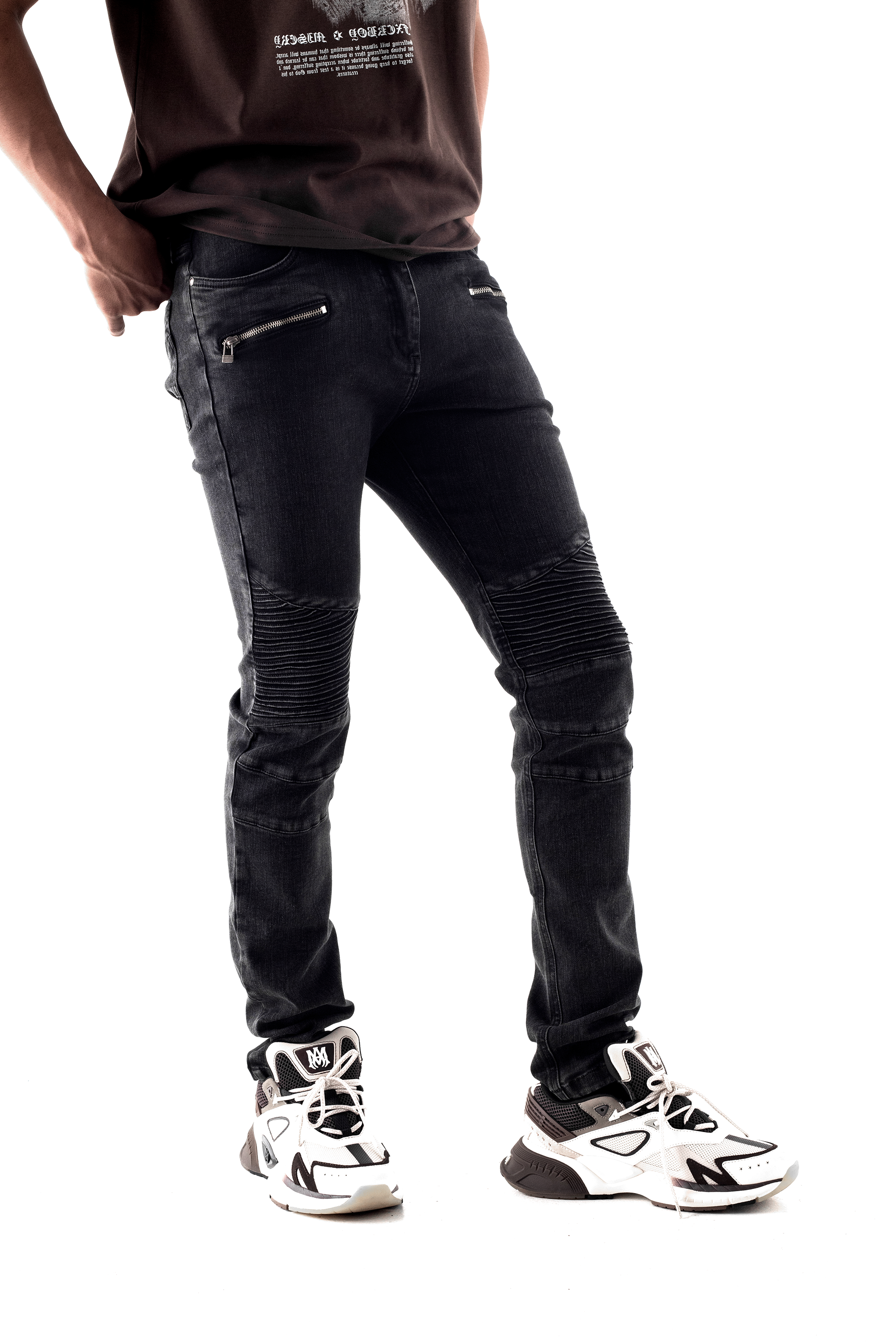 Jeans Biker Zip