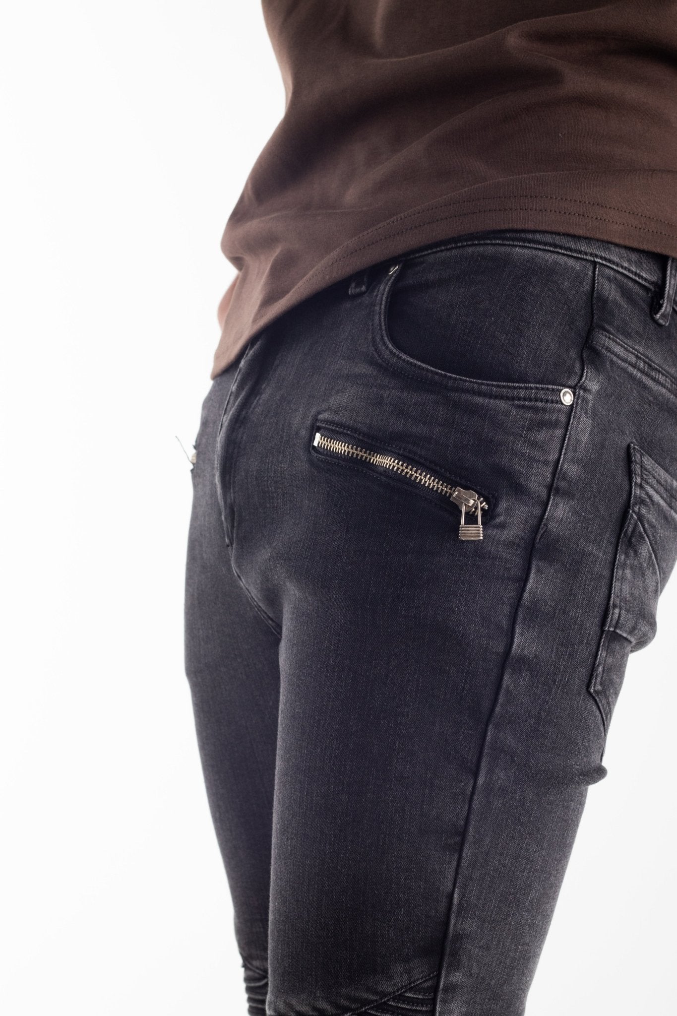 Jeans Biker Zip - Fxckboy