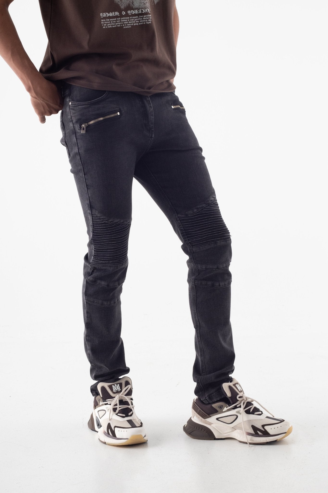 Jeans Biker Zip - Fxckboy