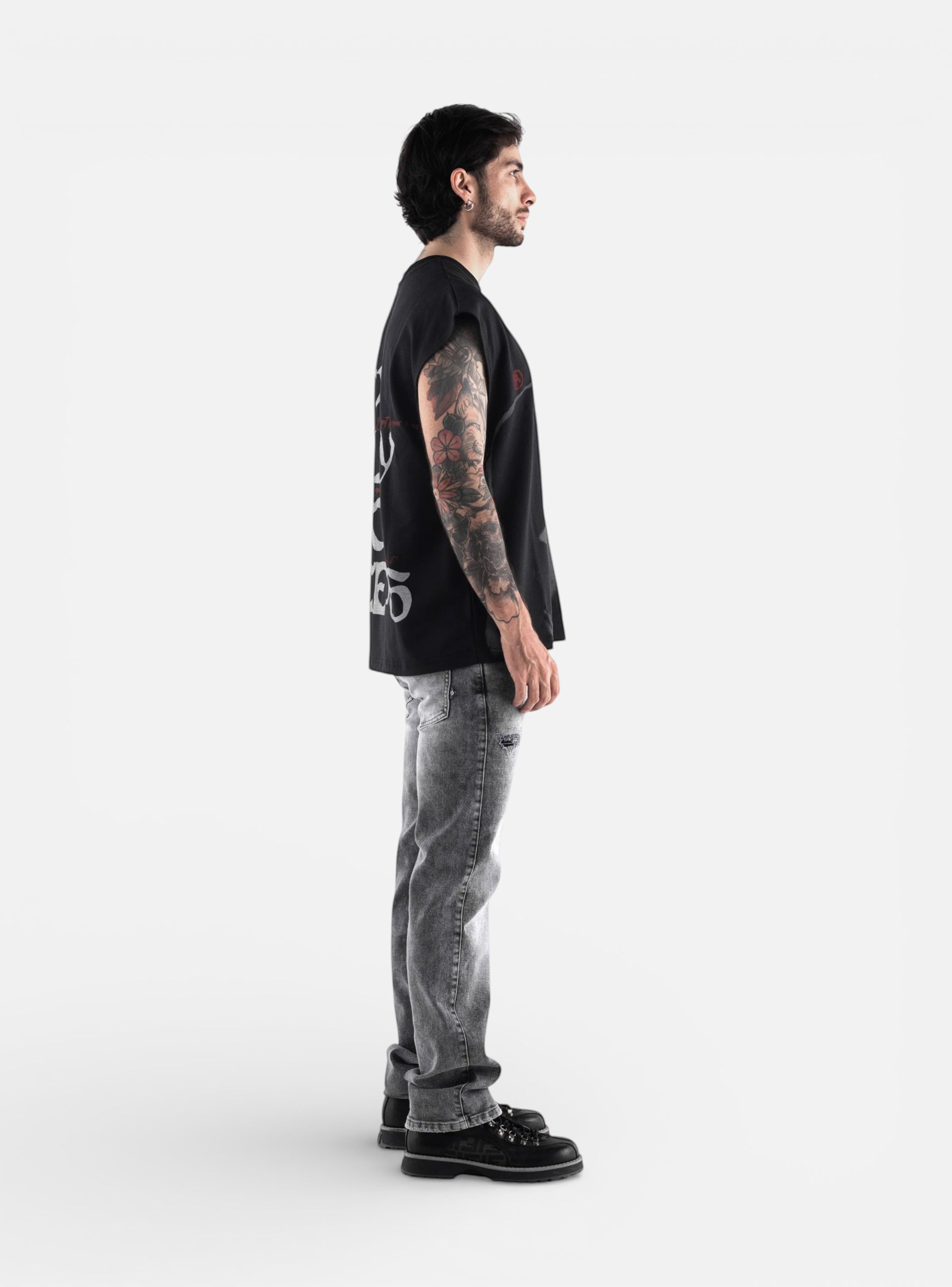 Jeans Slim Rude Patchwork