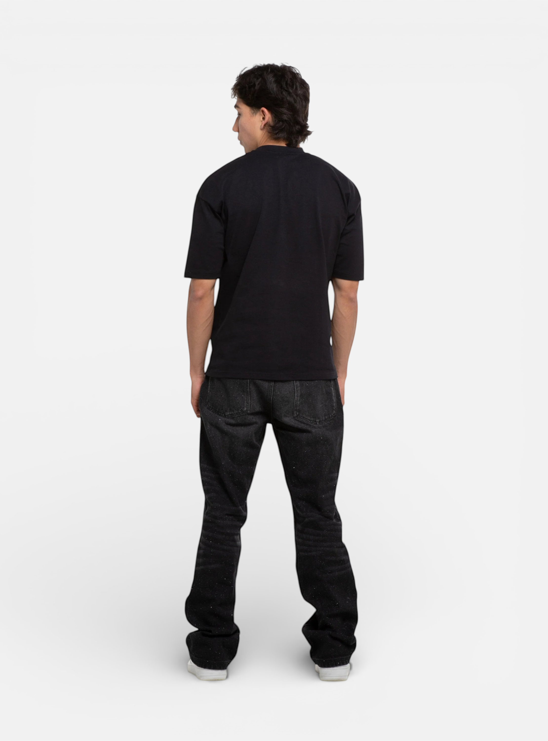 Imagen 2 de jeans regular brillo nocturne